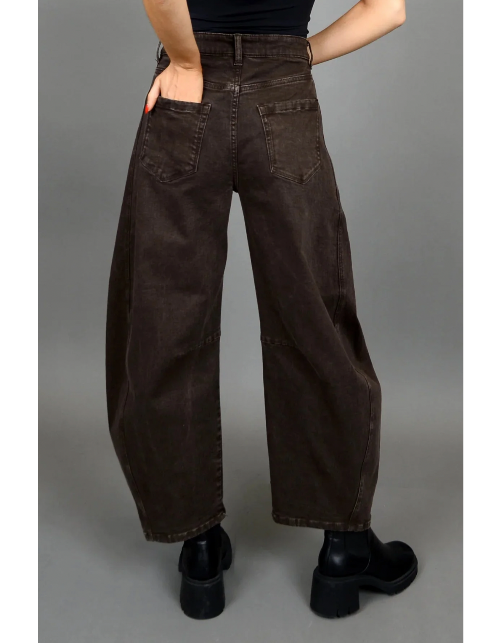 RD Style RD Style - Barni Stretch Twill Barrel Jean (Java Brown)