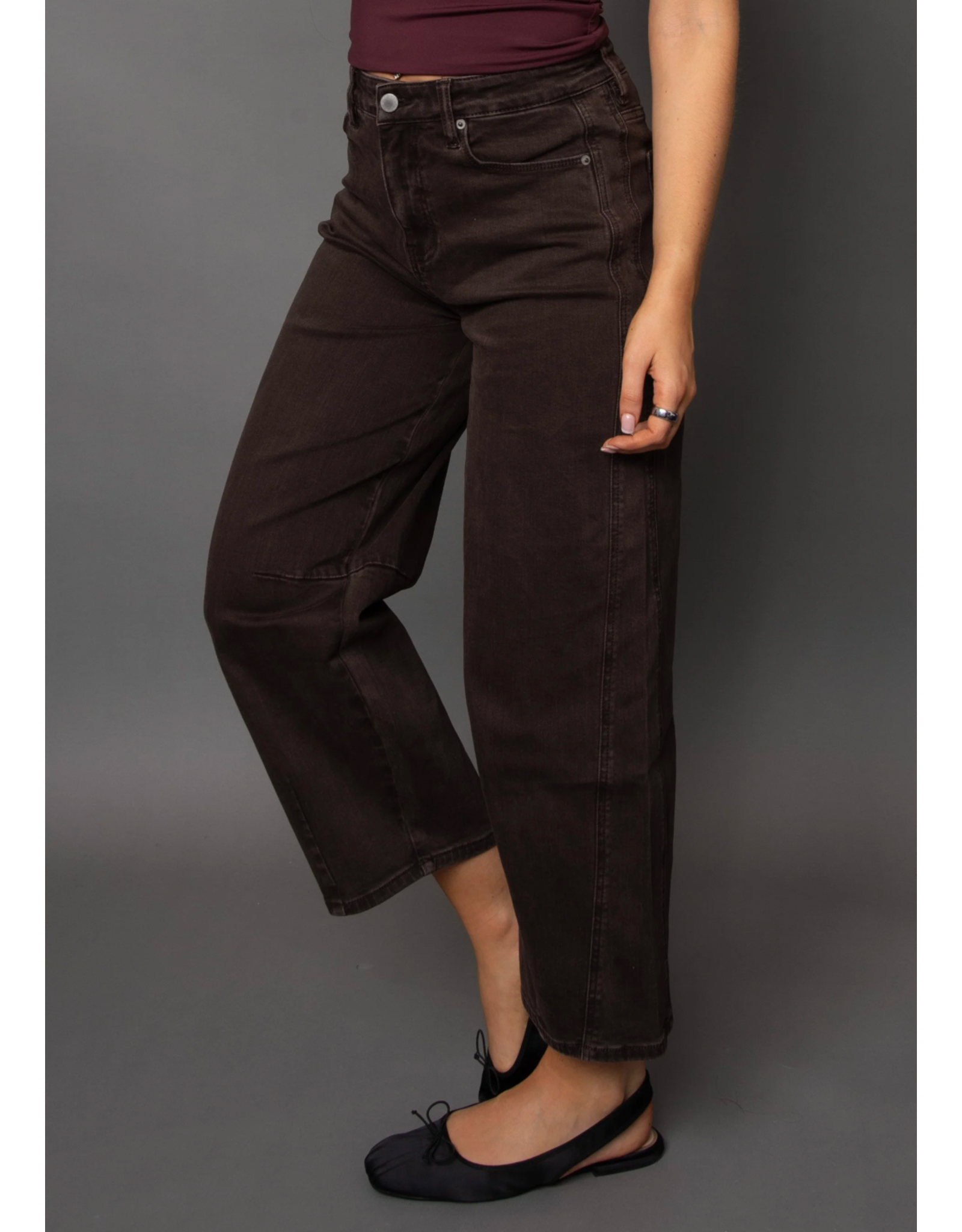 RD Style RD Style - Barni Stretch Twill Barrel Jean (Java Brown)