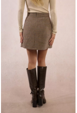 Molly Bracken Molly Bracken - Houndstooth Mini Skirt