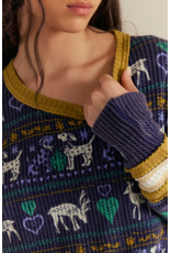 Free people Free People - We The Free Blissful Layering Tee (Navy)