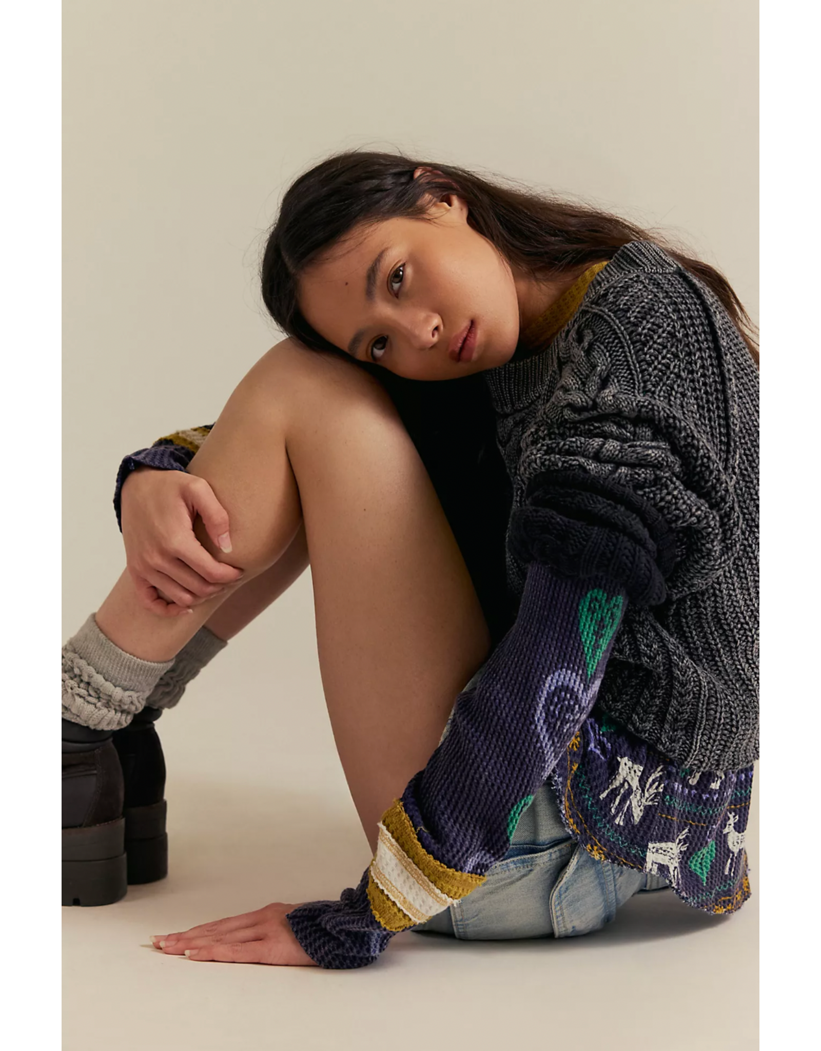 Free people Free People - We The Free Blissful Layering Tee (Navy)