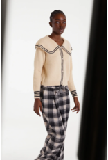 Compania Fantastica Compania Fantastica - Cardigan with Oversize Collar (Off White)