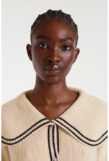 Compania Fantastica Compania Fantastica - Cardigan with Oversize Collar (Off White)