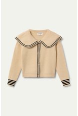 Compania Fantastica Compania Fantastica - Cardigan with Oversize Collar (Off White)