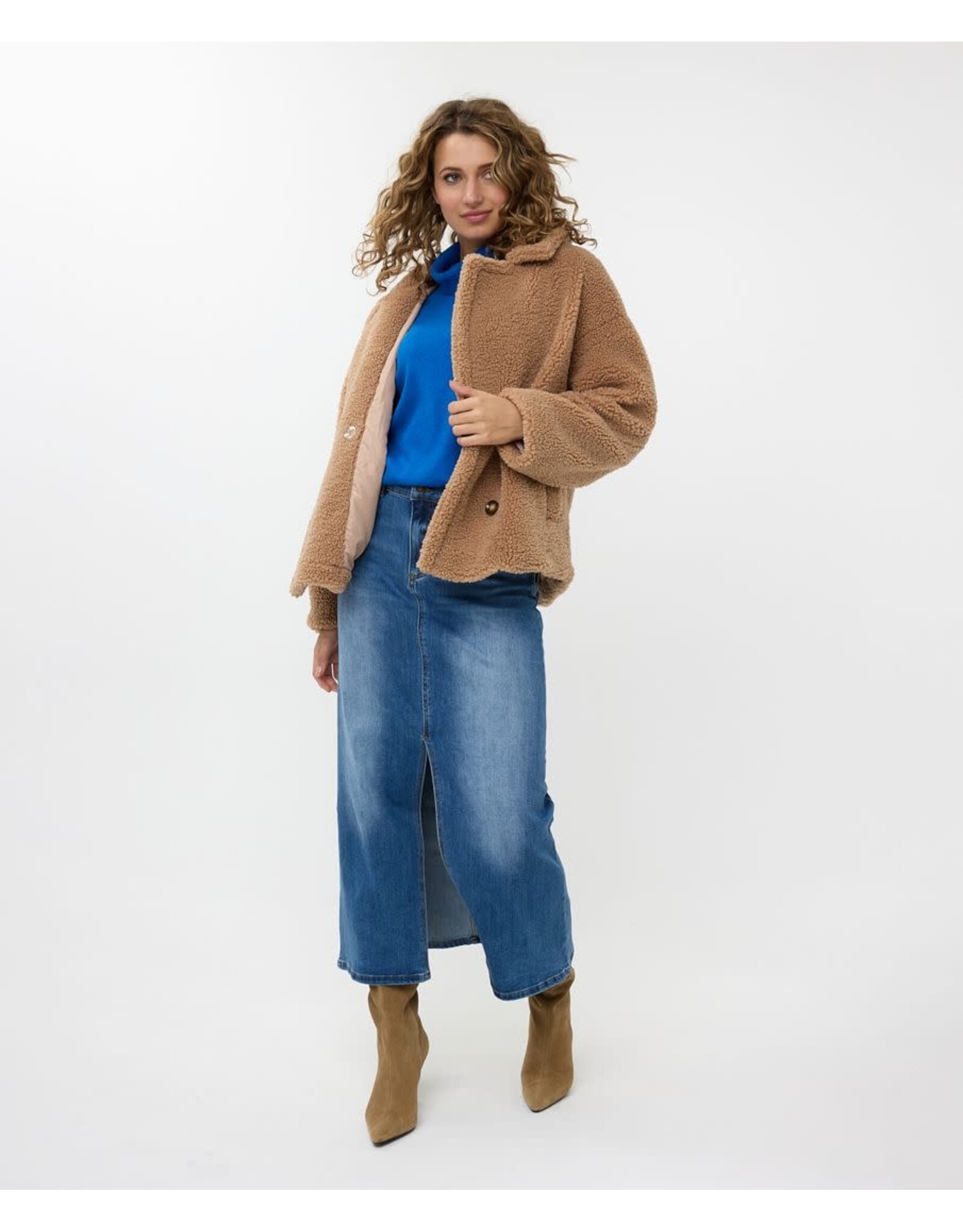 EsQualo EsQualo - Teddy Jacket (Brandy)