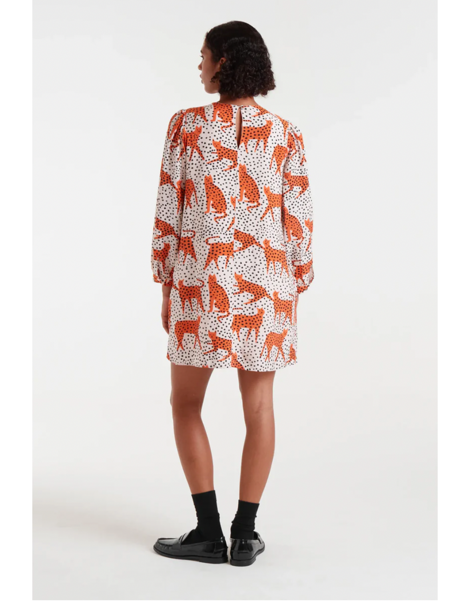 Compania Fantastica Compania Fantastica - Stanley Tano Dress (Orange Cat)