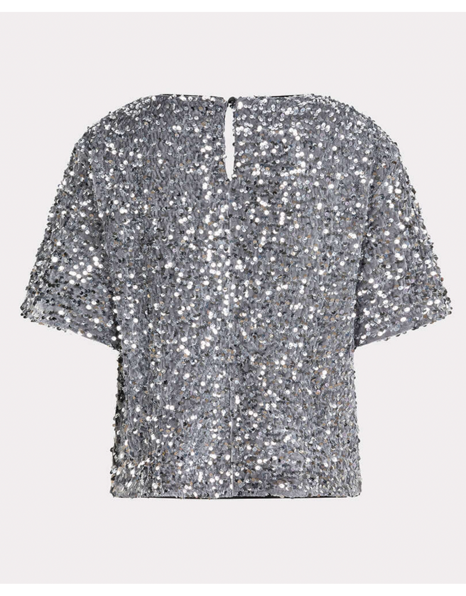 EsQualo Esqualo - Sequin Top (Silver)