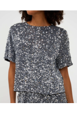 EsQualo Esqualo - Sequin Top (Silver)