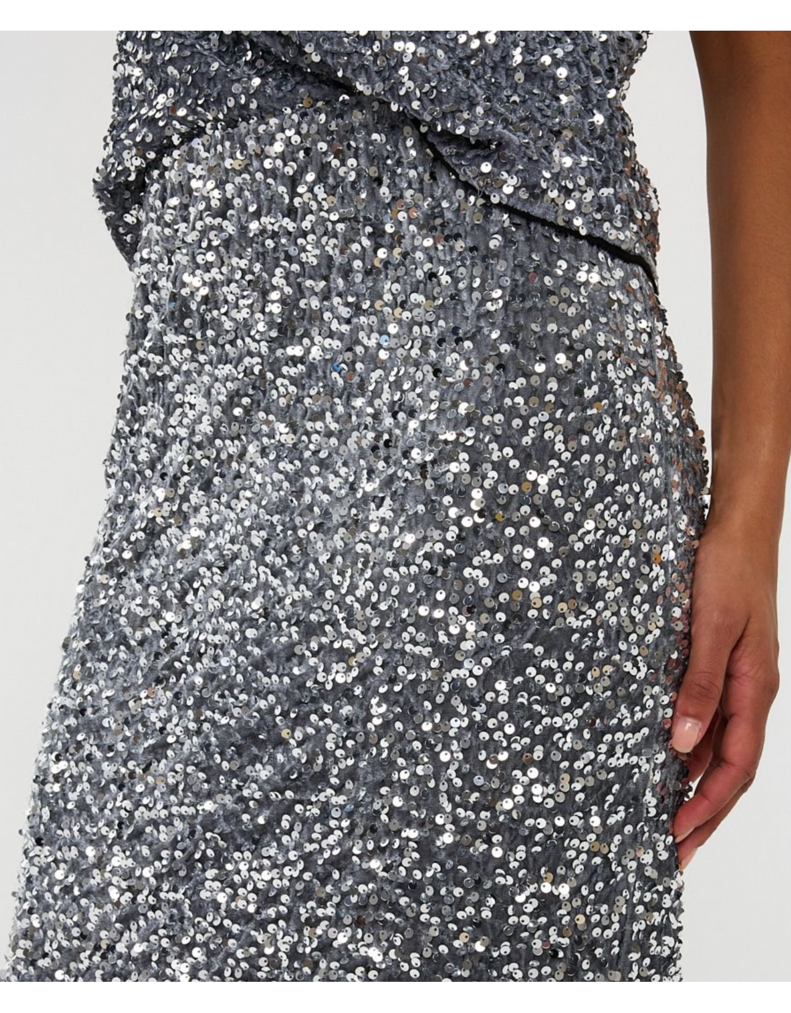 EsQualo Esqualo - Sequin Skirt (Silver)