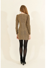 Molly Bracken Molly Bracken - Long Sleeve Lurex Dress (Gold)