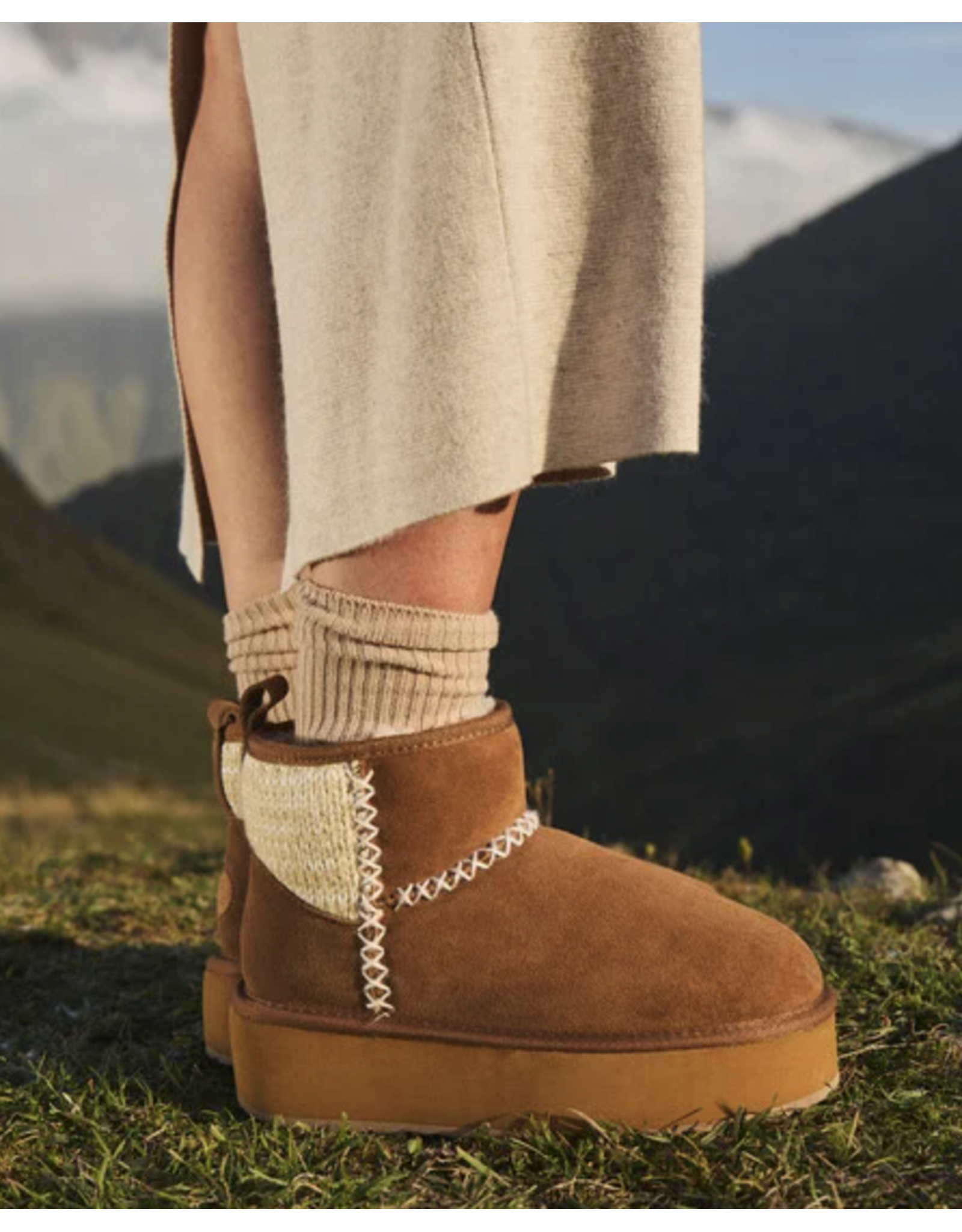 Emu Australia EMU - Stinger Knit Flatform (Chestnut)