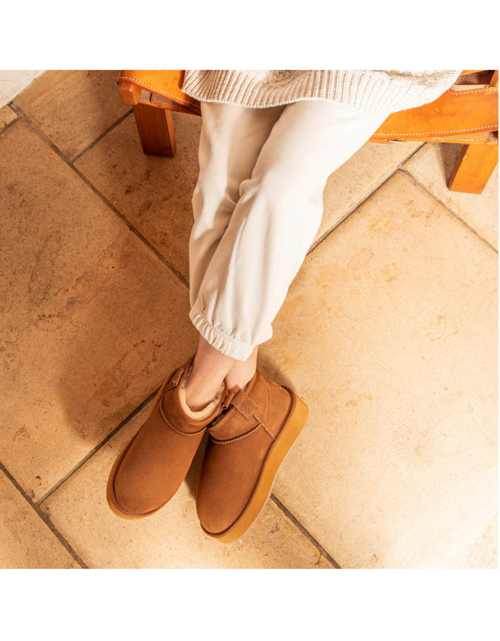 Emu Australia EMU - Water resistant Foy flatform micro (chestnut)