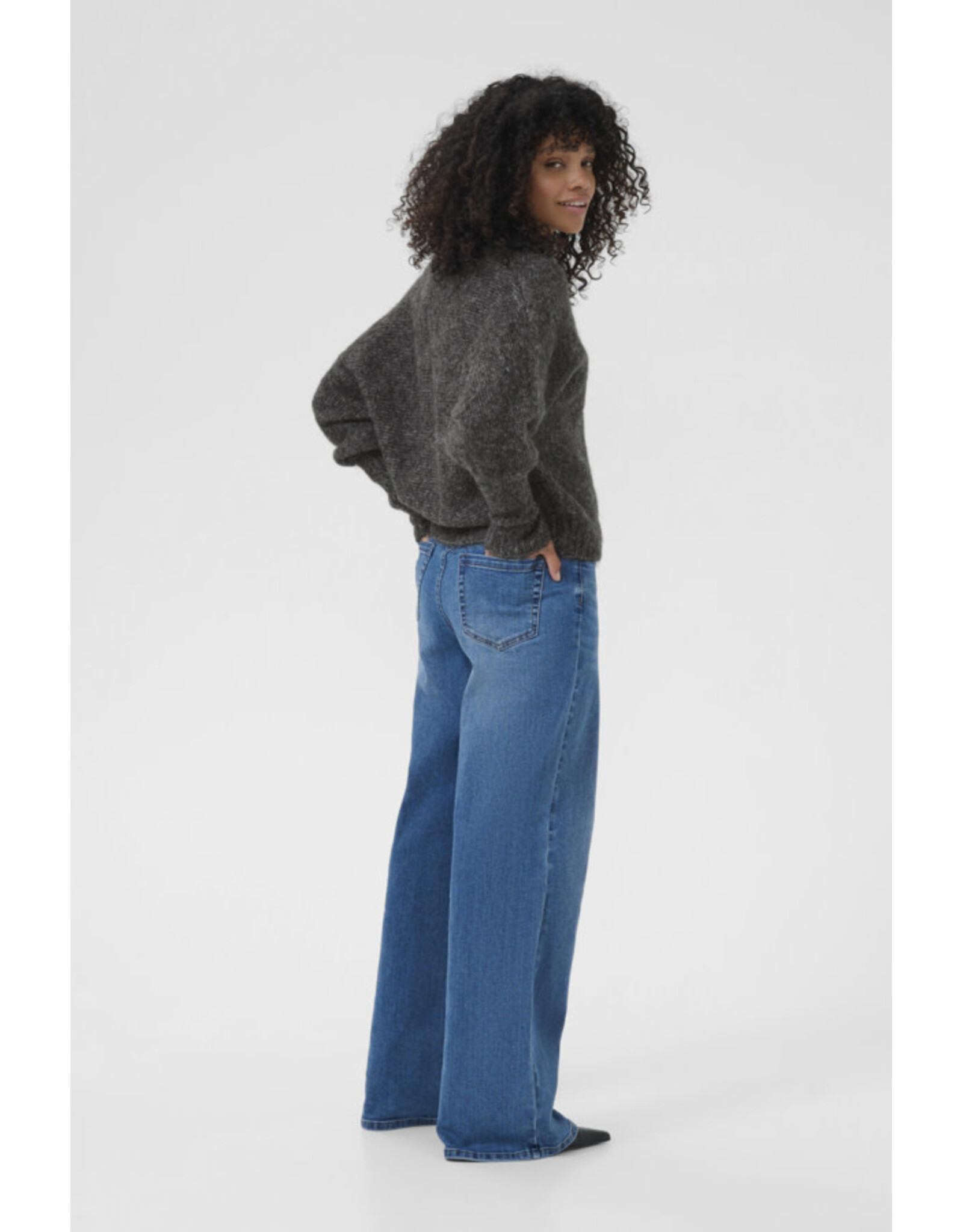 Kaffe Kaffe - Uba Cardigan (Dark Grey Melange)