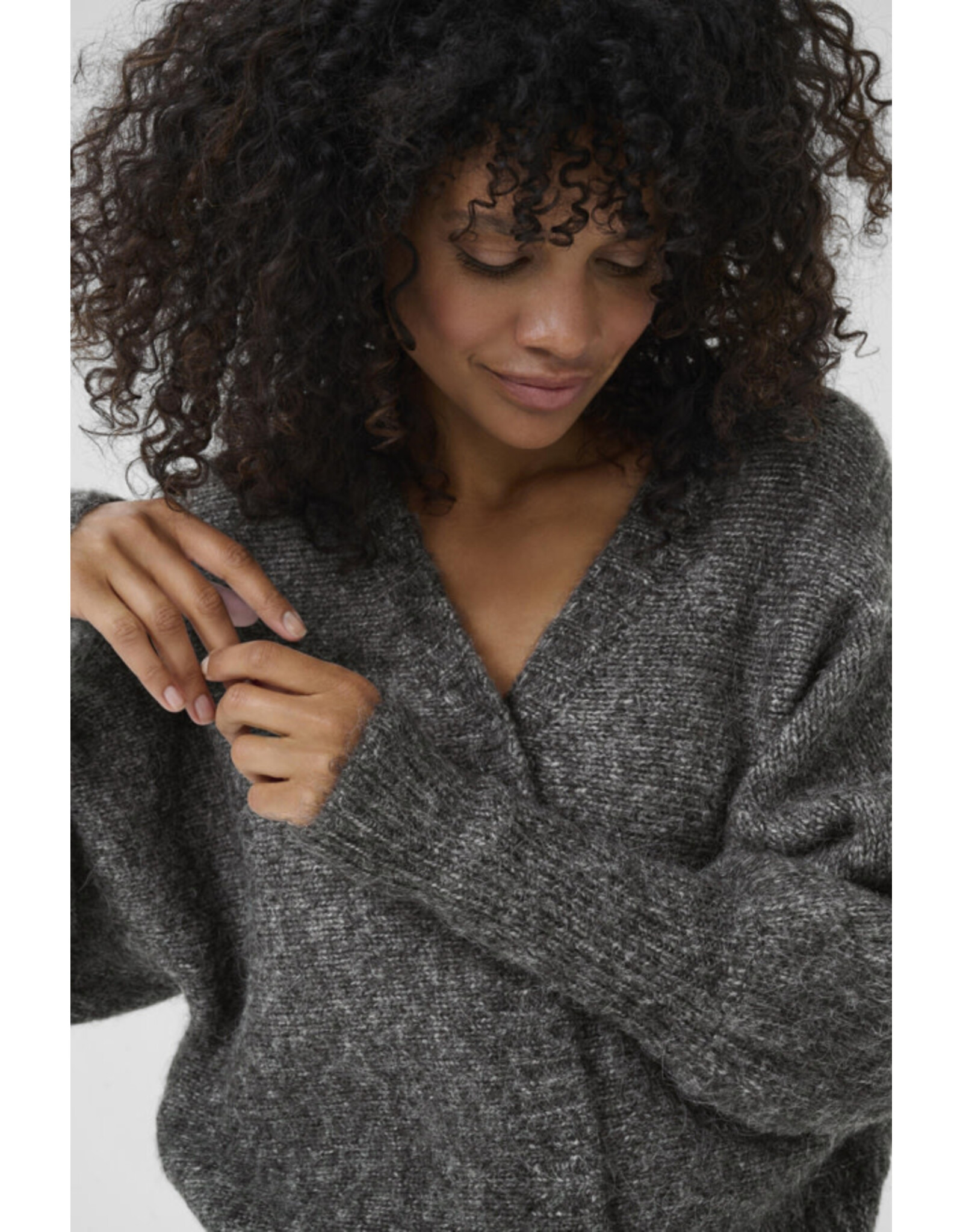 Kaffe Kaffe - Uba Cardigan (Dark Grey Melange)