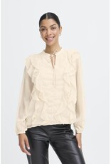 b.young b.young - Gijo Frill Blouse (Oatmeal)