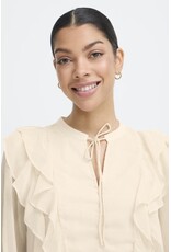 b.young b.young - Gijo Frill Blouse (Oatmeal)