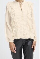 b.young b.young - Gijo Frill Blouse (Oatmeal)