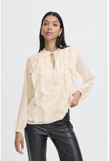 b.young b.young - Gijo Frill Blouse (Oatmeal)