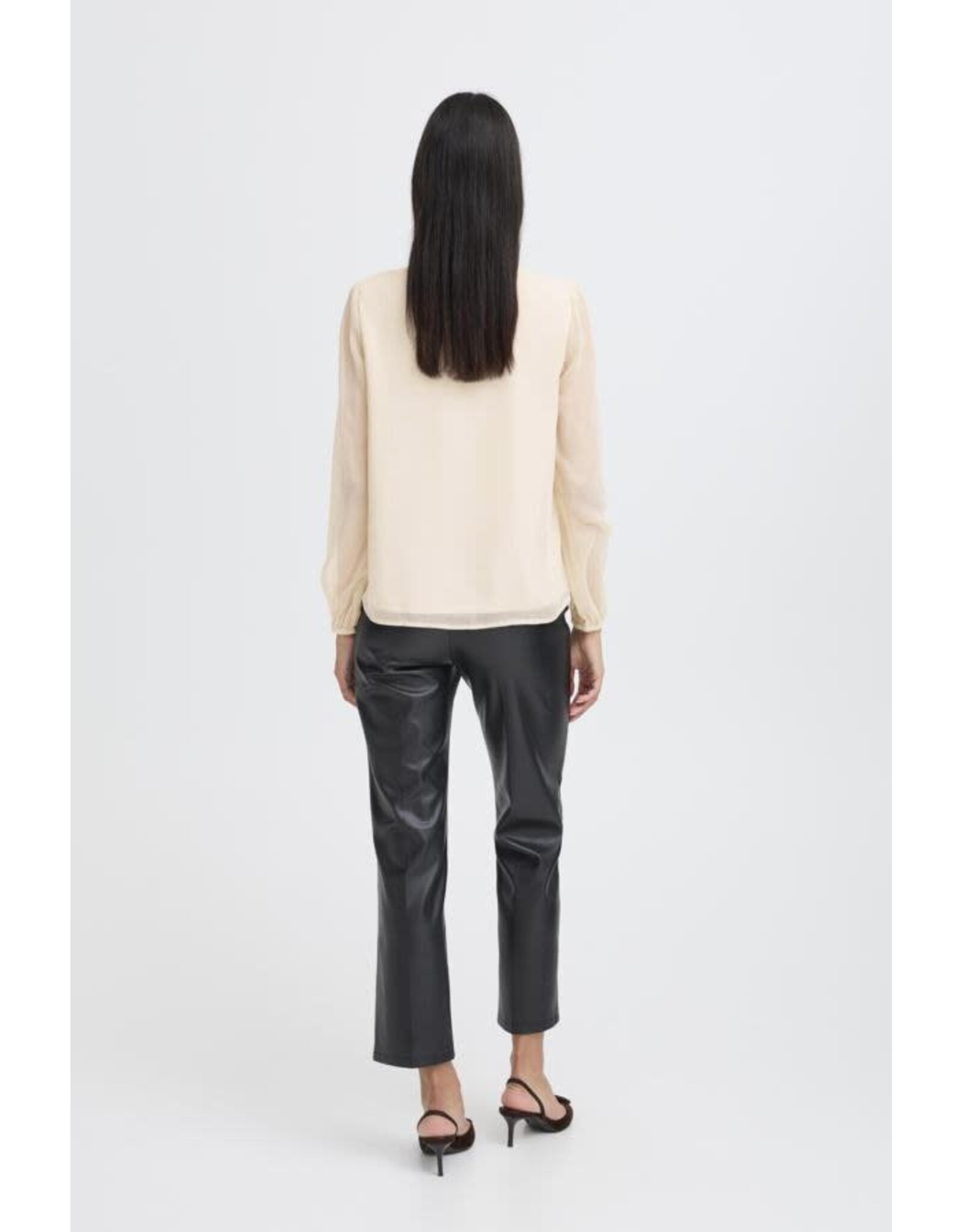 b.young b.young - Gijo Frill Blouse (Oatmeal)