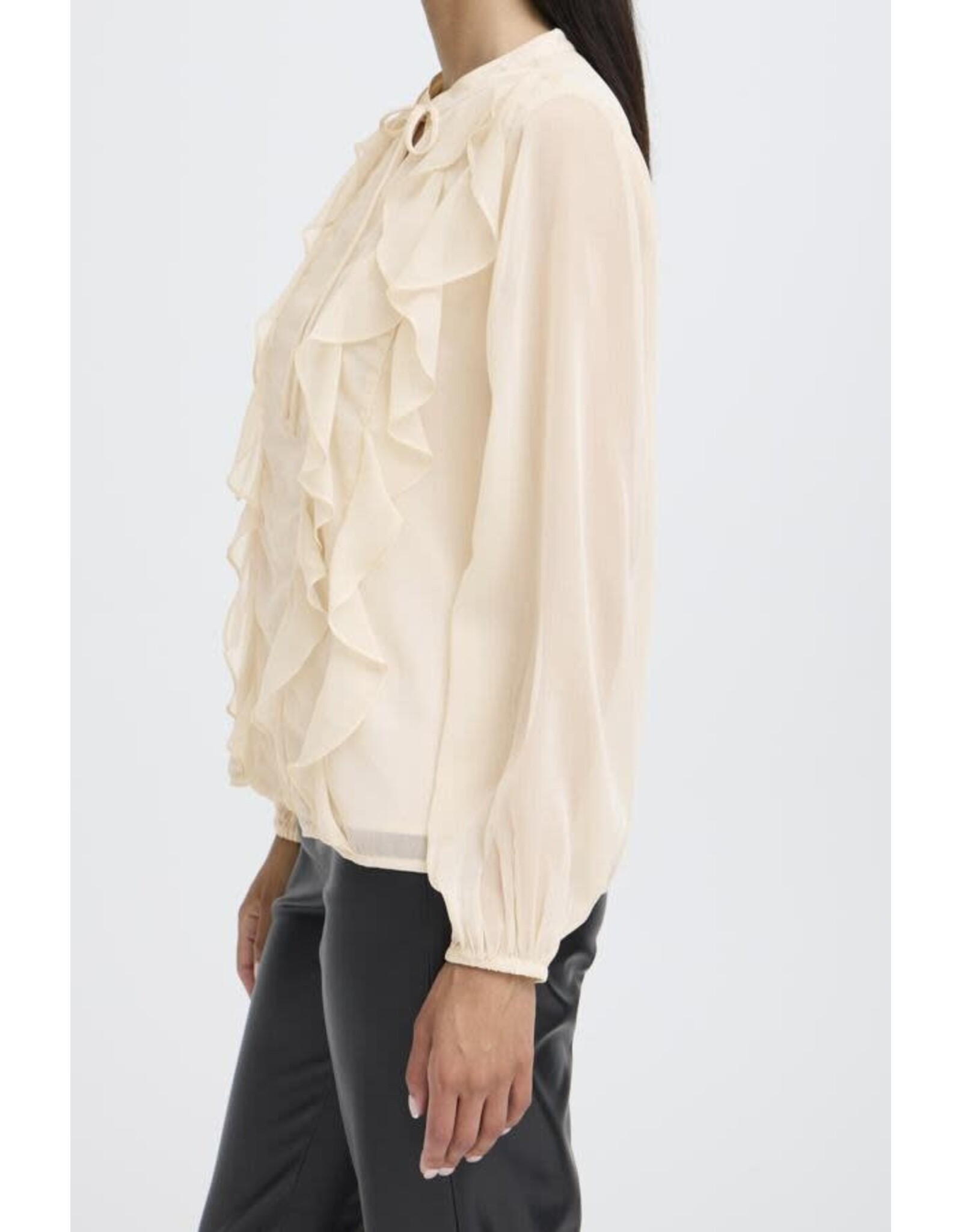 b.young b.young - Gijo Frill Blouse (Oatmeal)