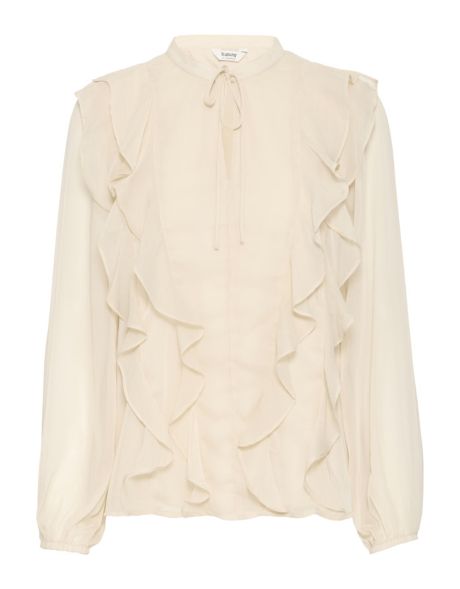 b.young b.young - Gijo Frill Blouse (Oatmeal)