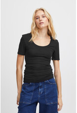 ICHI ICHI - Zola Scoop Neck Tee (Black)