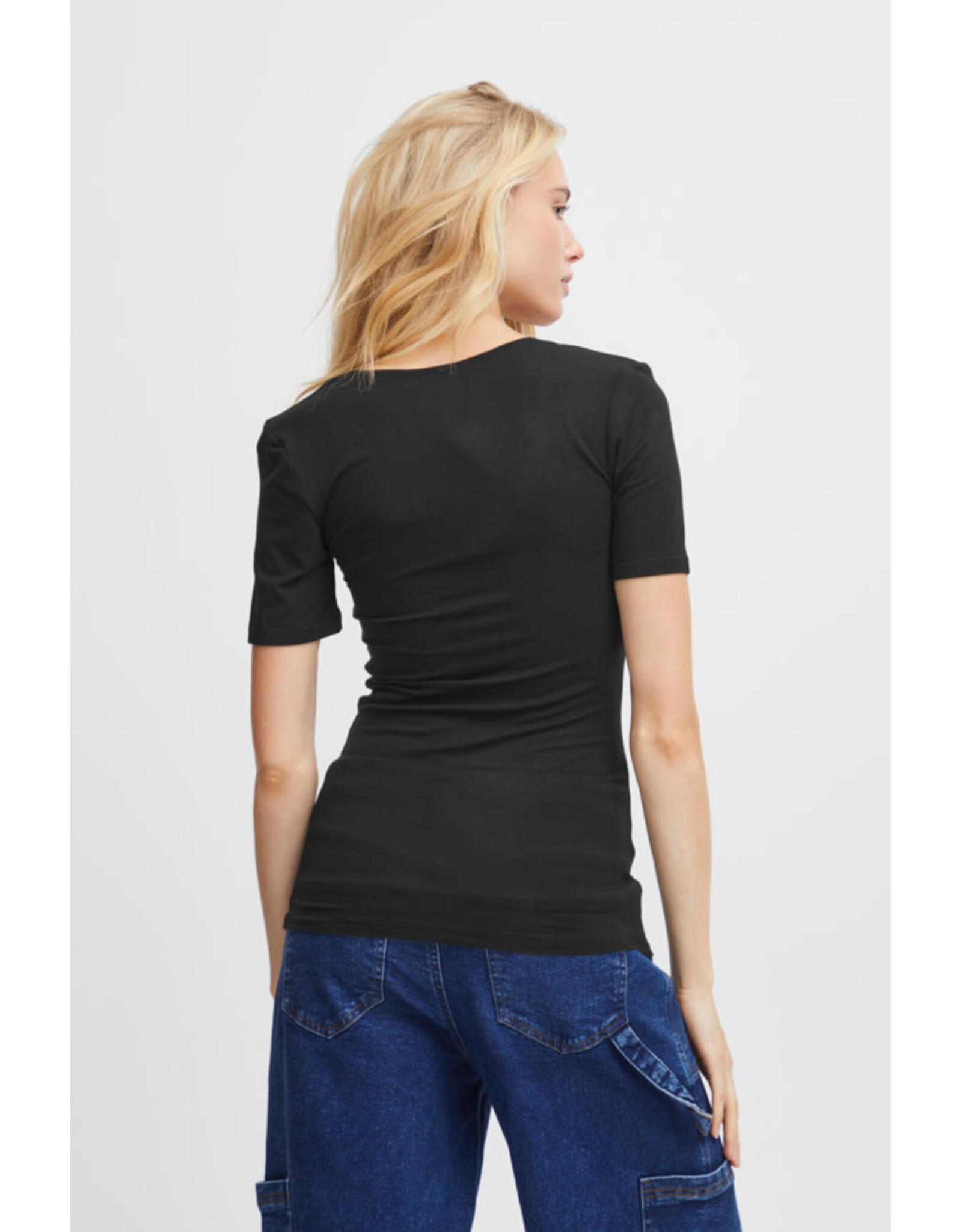 ICHI ICHI - Zola Scoop Neck Tee (Black)
