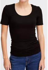 ICHI ICHI - Zola Scoop Neck Tee (Black)