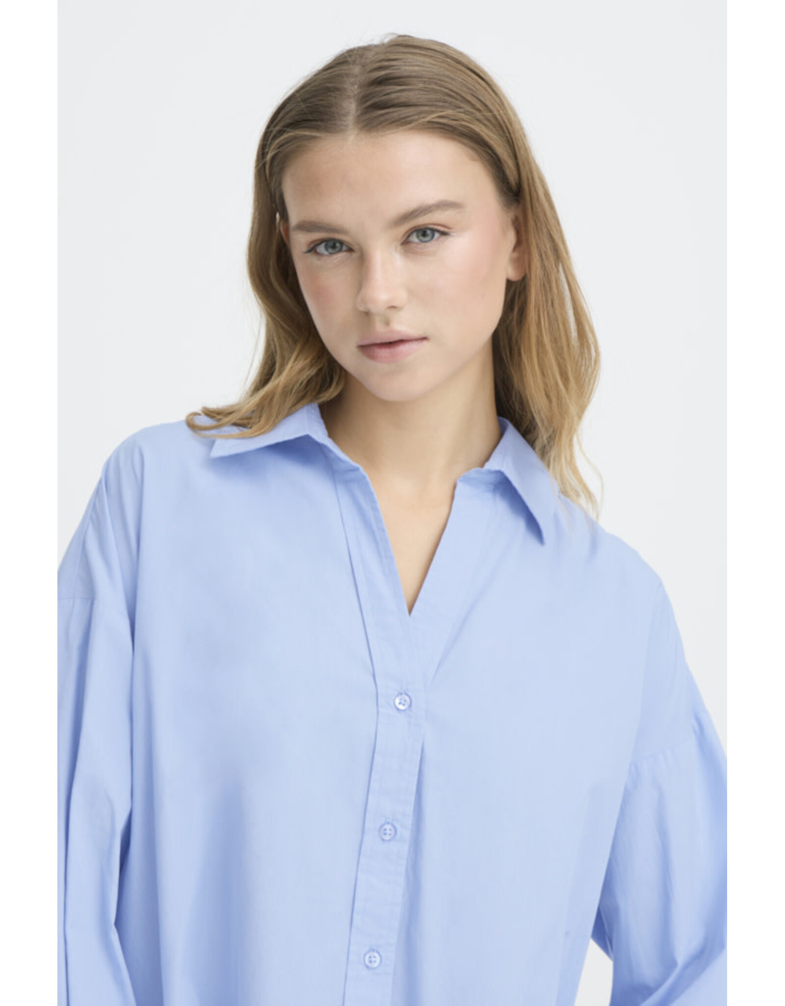 ICHI ICHI - Estama Button Up (Bel Air Blue)