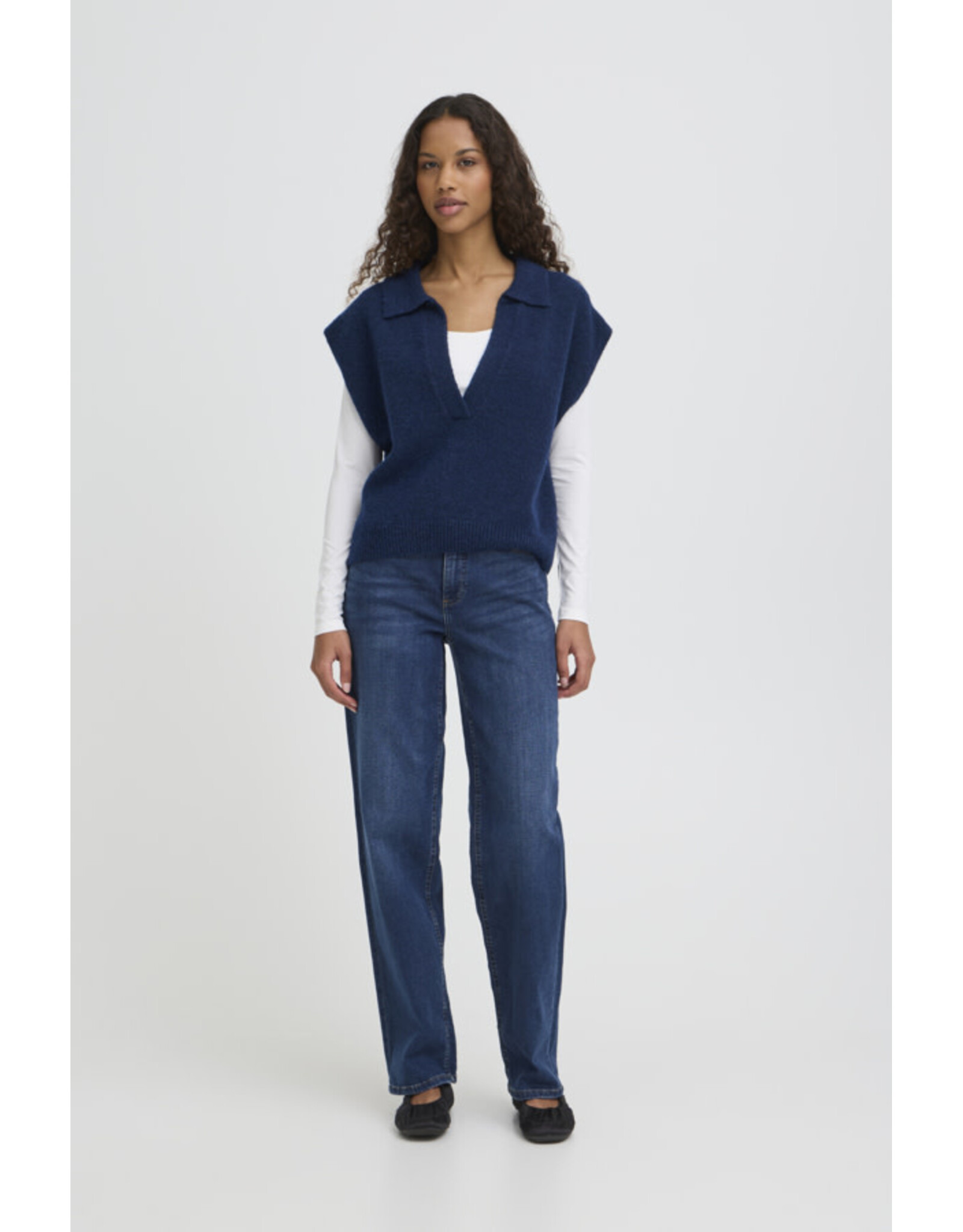 ICHI ICHI - Povoke Slipover (Blue Print)