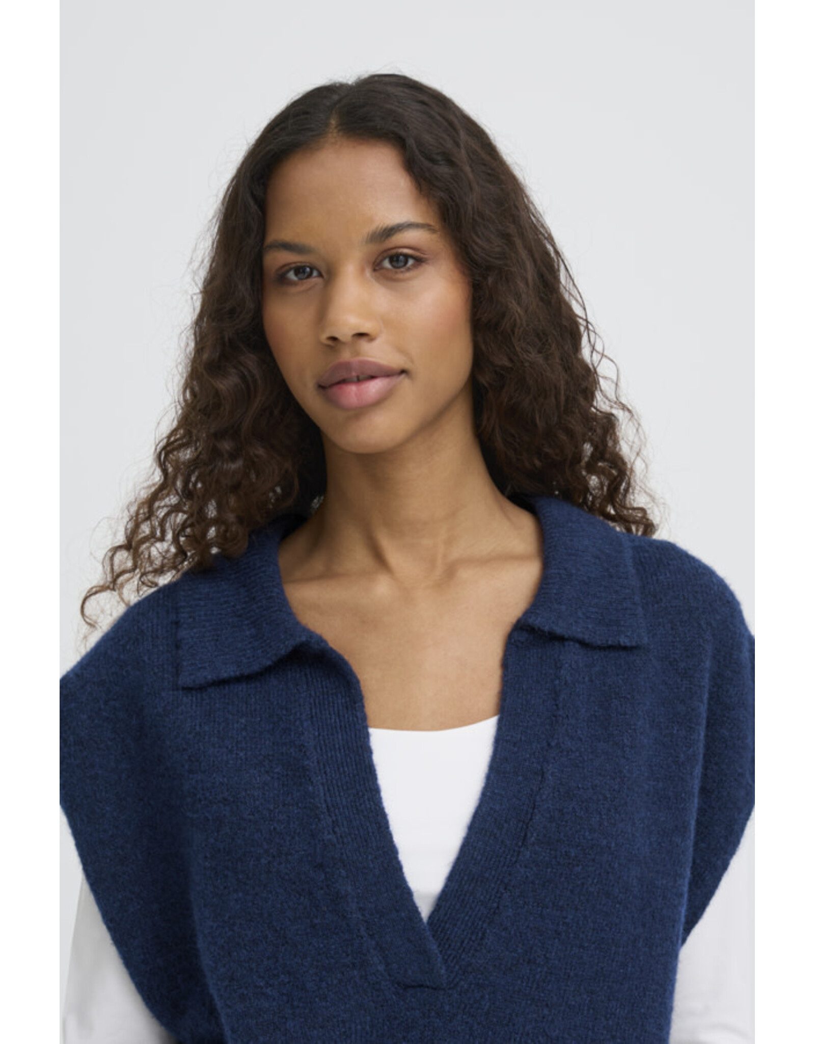 ICHI ICHI - Povoke Slipover (Blue Print)