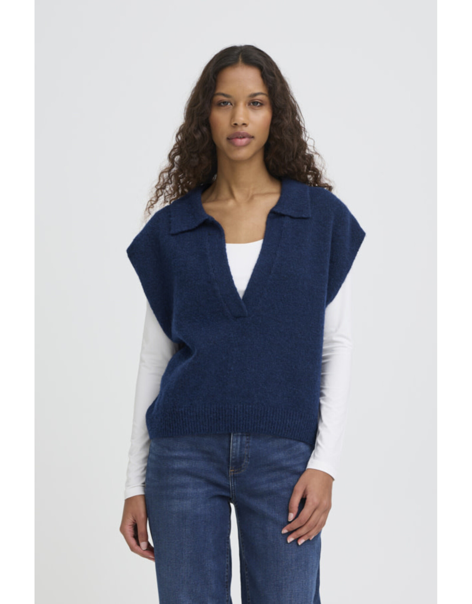 ICHI ICHI - Povoke Slipover (Blue Print)