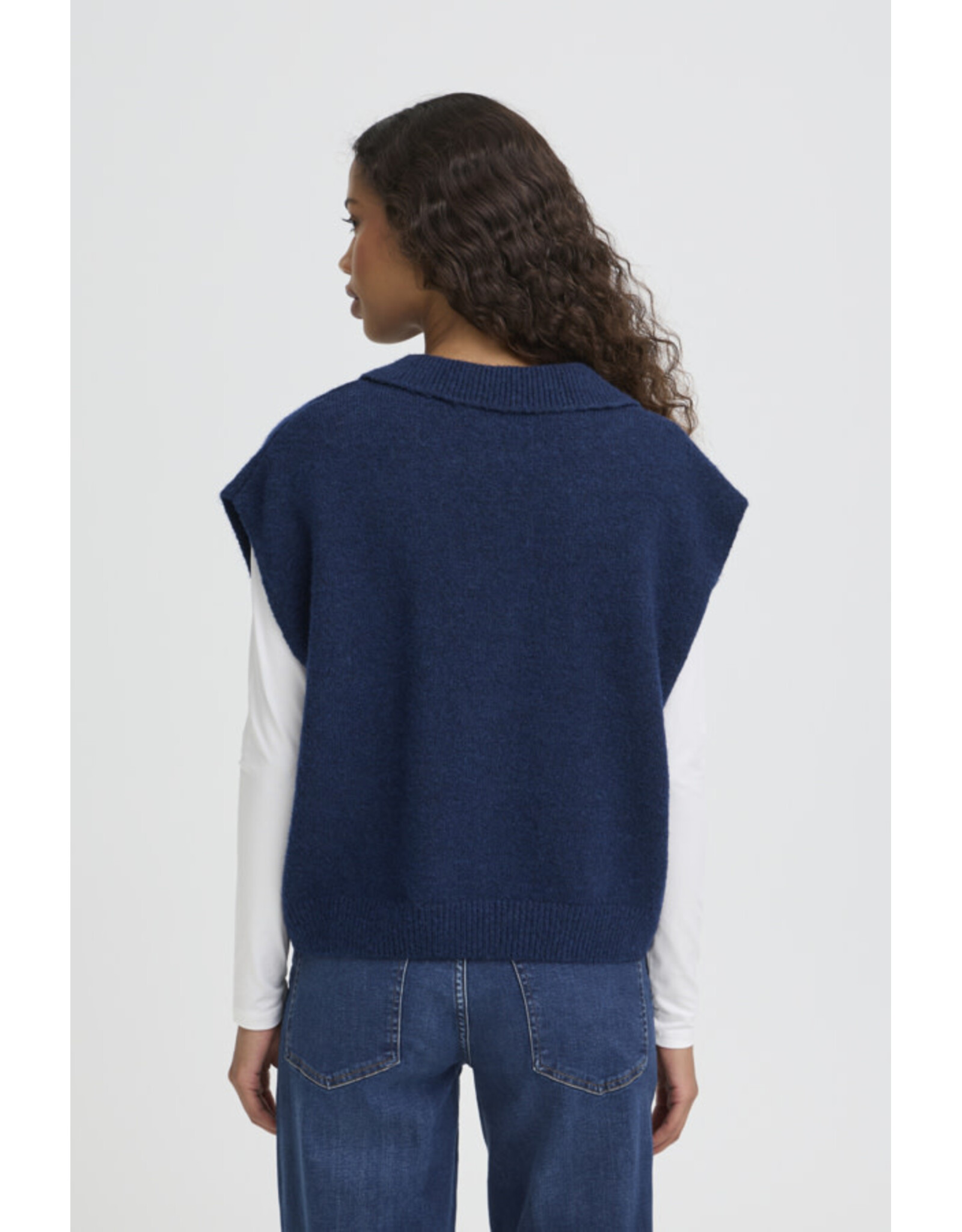 ICHI ICHI - Povoke Slipover (Blue Print)