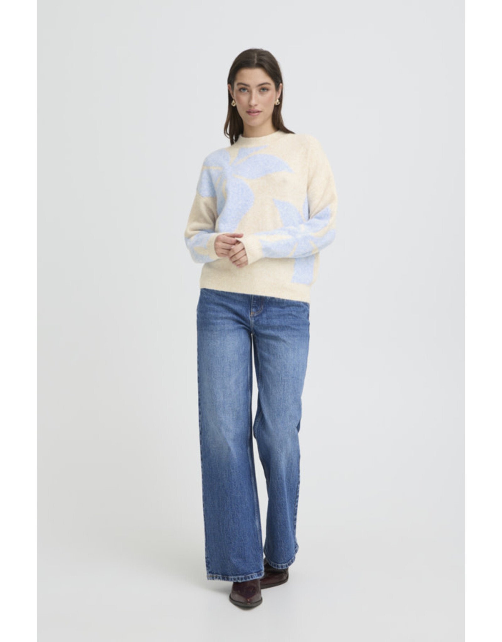 b.young b.young - Mea Flower Jumper (Della Robbia Blue)