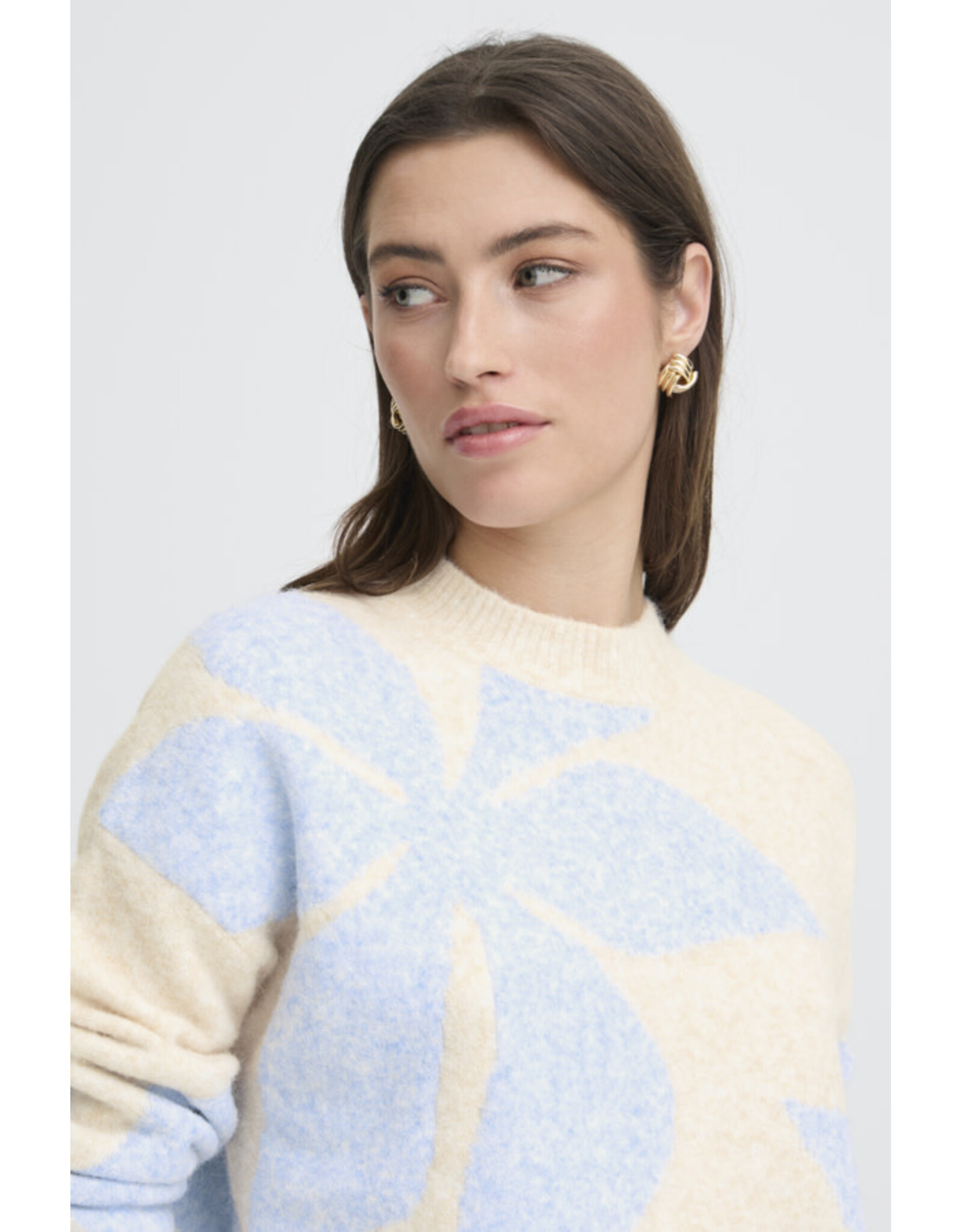 b.young b.young - Mea Flower Jumper (Della Robbia Blue)