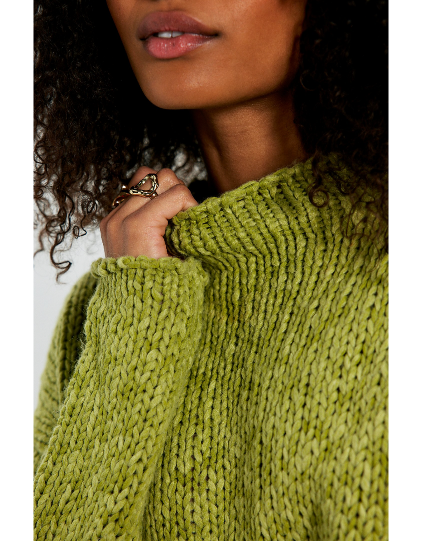 Free people Free People -  Opal Rollneck Knit Sweater (Fresh Sprout)