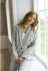 Kaffe Kaffe - Kaysa Blazer (Grey Pinstripe)