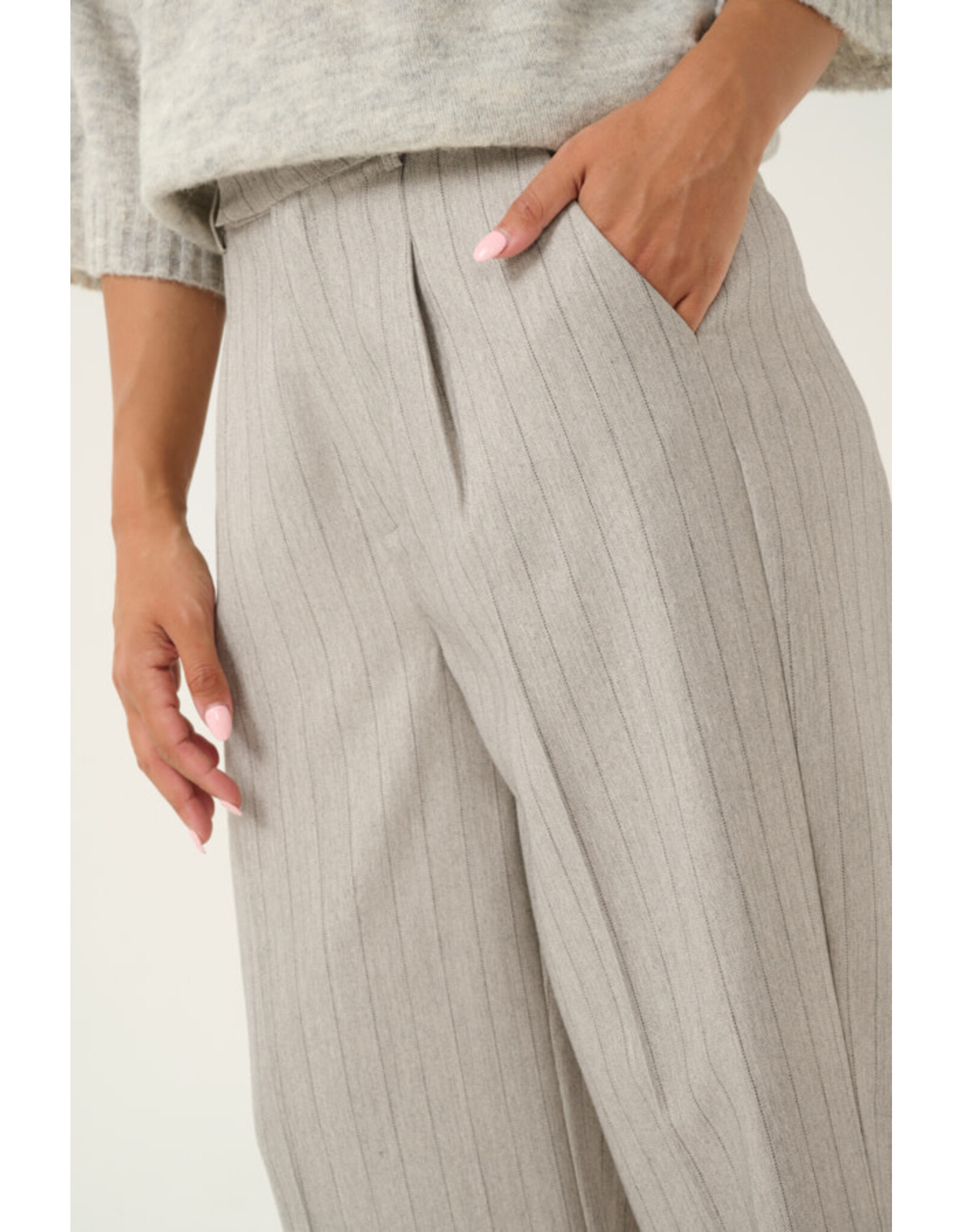 Kaffe Kaffe - Kaysa Pants (Grey Pinstripe)