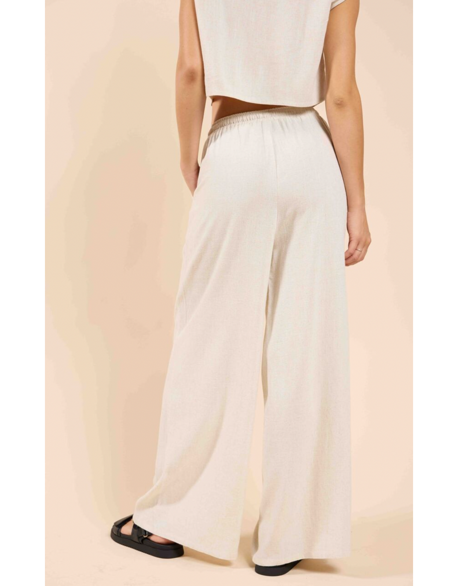 Sadie & Sage Sadie & Sage - Sugarloaf Elastic Waist Pants (Oatmeal)