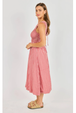 Sadie & Sage Sadie & Sage - Apple Butter Midi Dress (Red / Ivory)