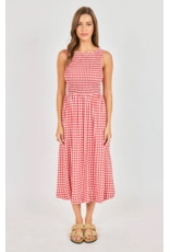 Sadie & Sage Sadie & Sage - Apple Butter Midi Dress (Red / Ivory)