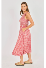 Sadie & Sage Sadie & Sage - Apple Butter Midi Dress (Red / Ivory)