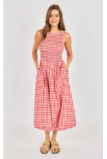 Sadie & Sage Sadie & Sage - Apple Butter Midi Dress (Red / Ivory)