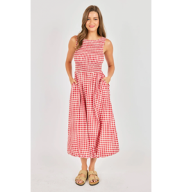Sadie & Sage Sadie & Sage - Apple Butter Midi Dress (Red / Ivory)