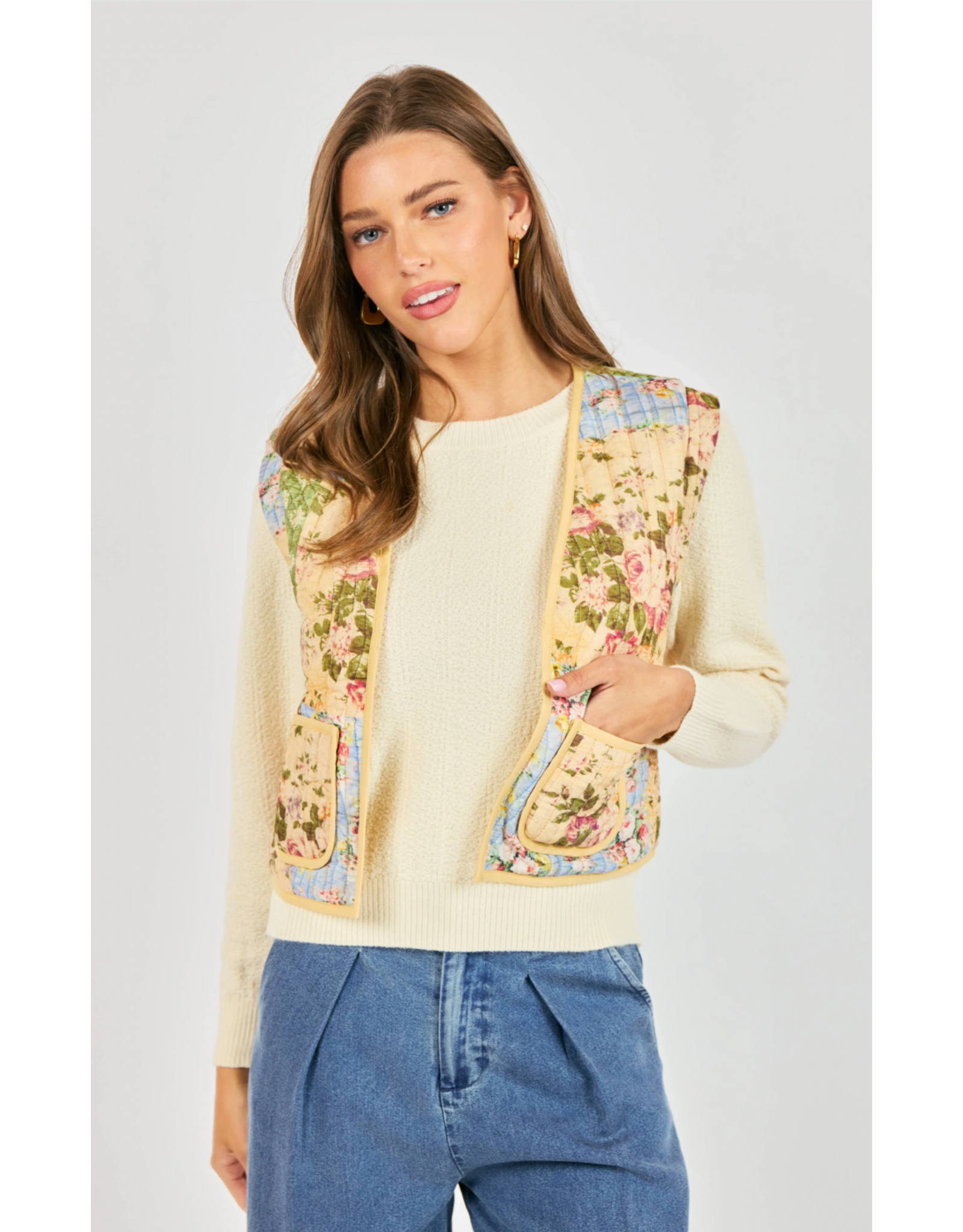 Sadie & Sage Sadie & Sage - Treasured Trove Quilted Vest