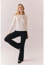 Chaser Chaser - Heart Embroidery  (White)