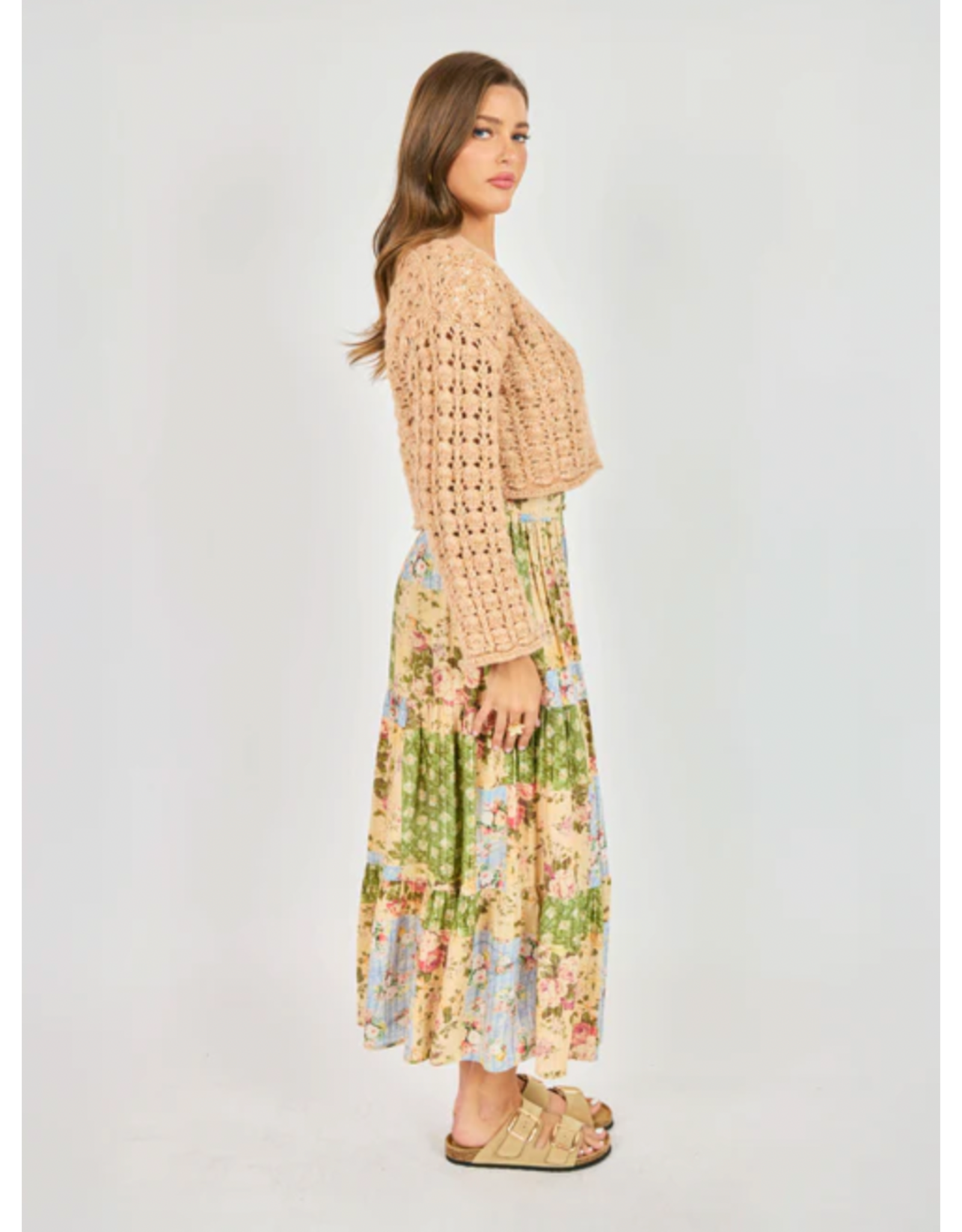 Sadie & Sage Sadie & Sage - Treasured Trove Quilted Midi Skirt