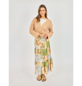 Sadie & Sage Sadie & Sage - Treasured Trove Quilted Midi Skirt