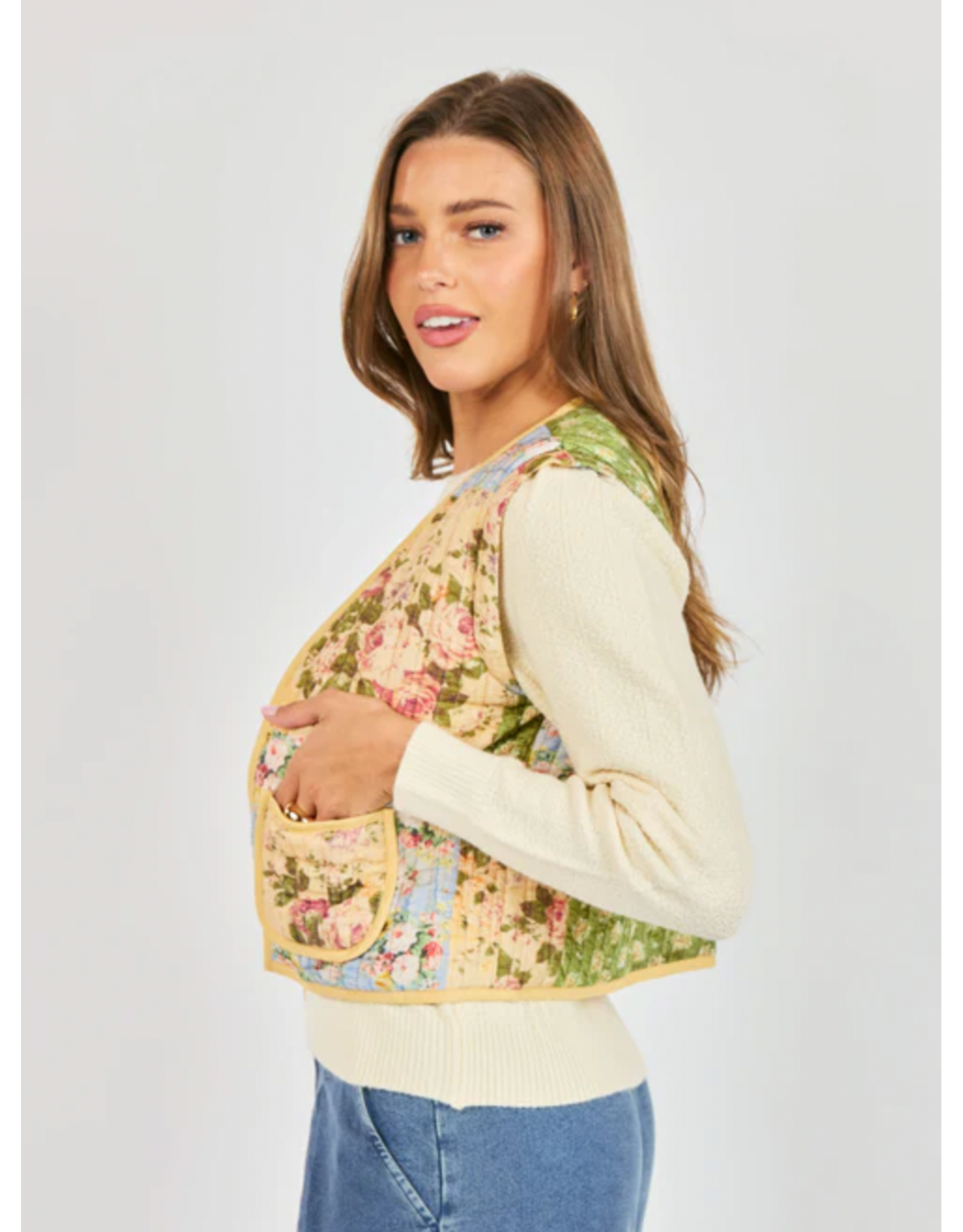 Sadie & Sage Sadie & Sage - Treasured Trove Quilted Vest