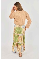 Sadie & Sage Sadie & Sage - Krista Open Knit Cardigan (Pink Beige)